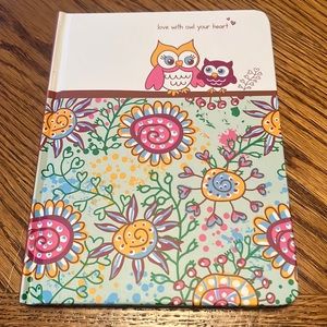 Hardcover Journal "love with owl your heart" Lined pages Great gift